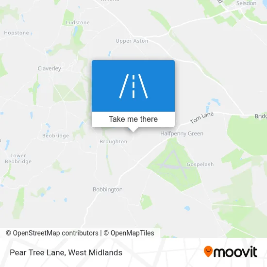 Pear Tree Lane map