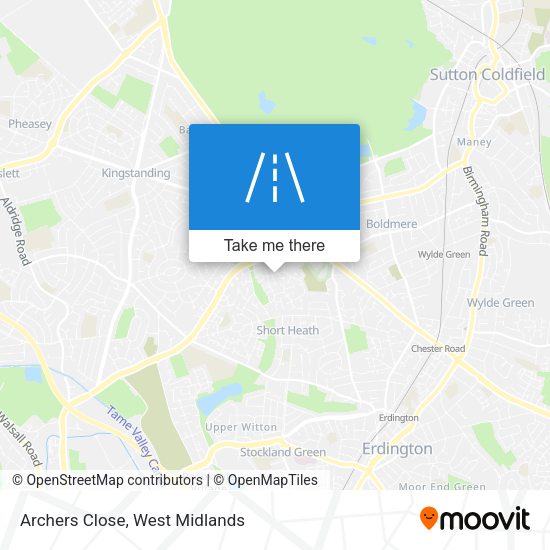 Archers Close map