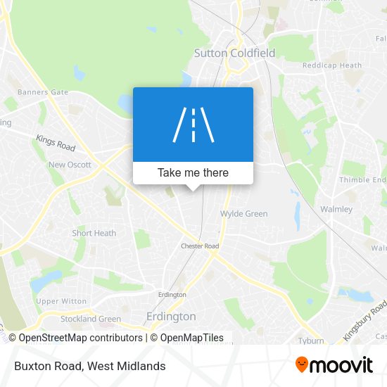 Buxton Road map