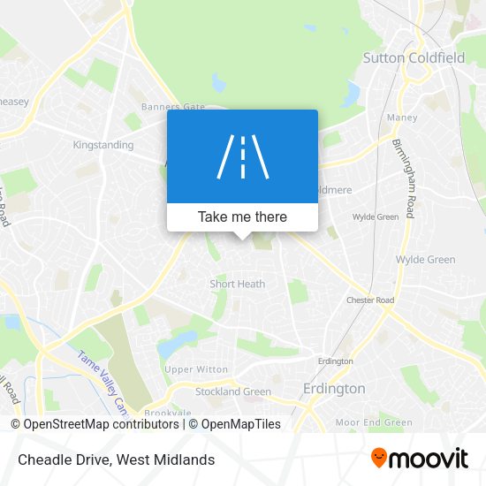 Cheadle Drive map