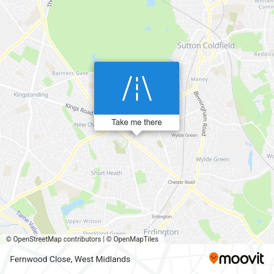 Fernwood Close map