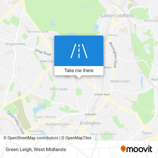 Green Leigh map