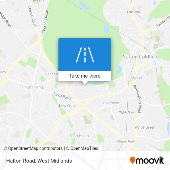 Halton Road map