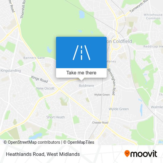 Heathlands Road map