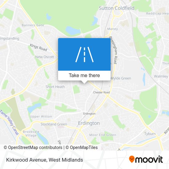 Kirkwood Avenue map