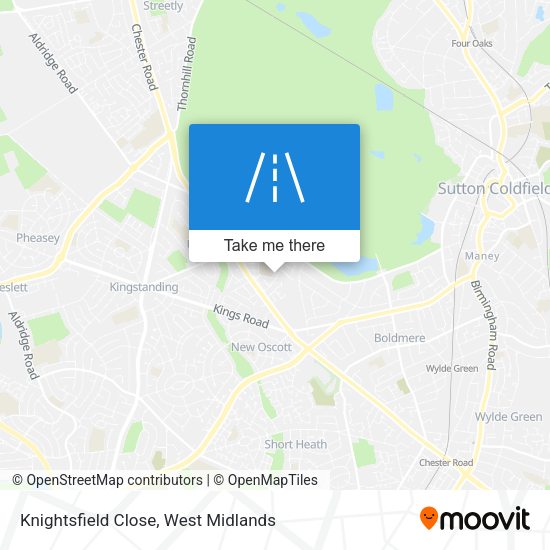 Knightsfield Close map