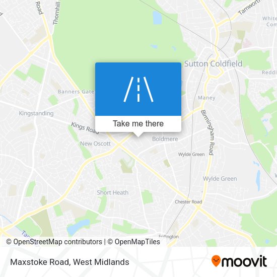 Maxstoke Road map