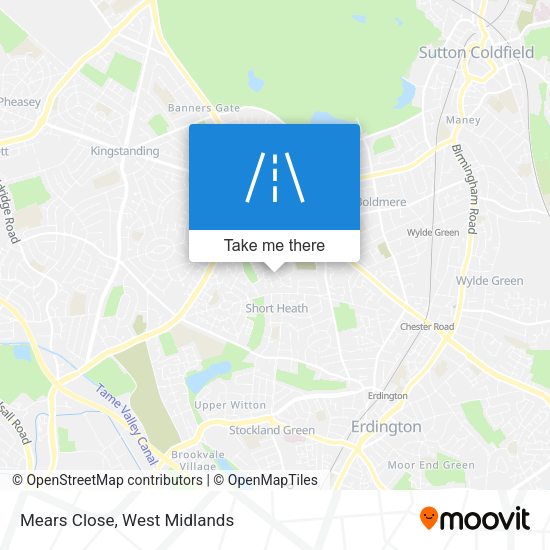 Mears Close map