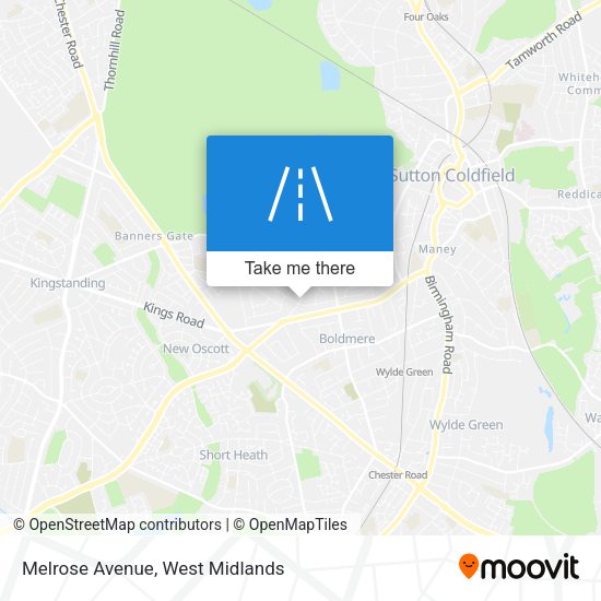 Melrose Avenue map