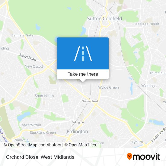Orchard Close map