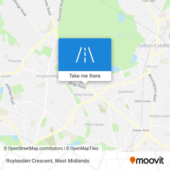 Roylesden Crescent map