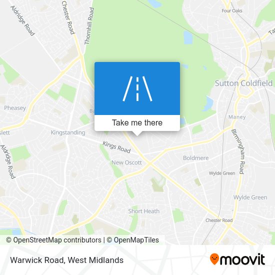 Warwick Road map