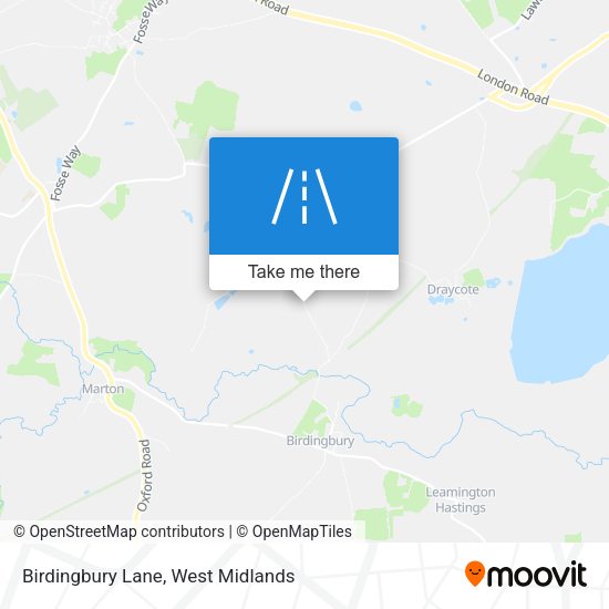 Birdingbury Lane map