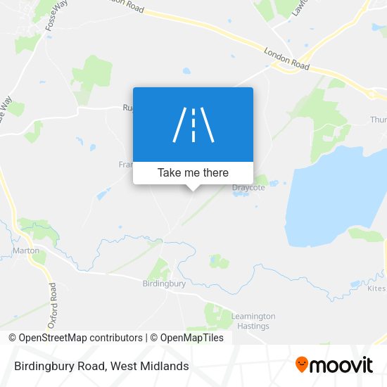 Birdingbury Road map