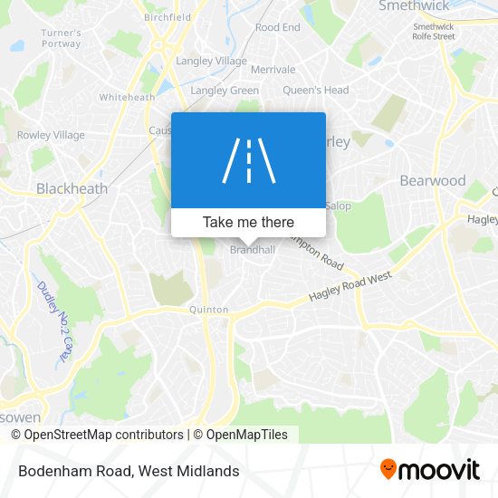 Bodenham Road map