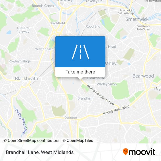 Brandhall Lane map