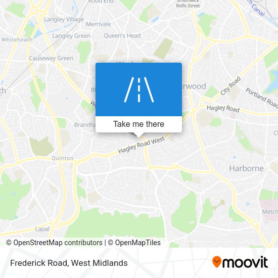 Frederick Road map