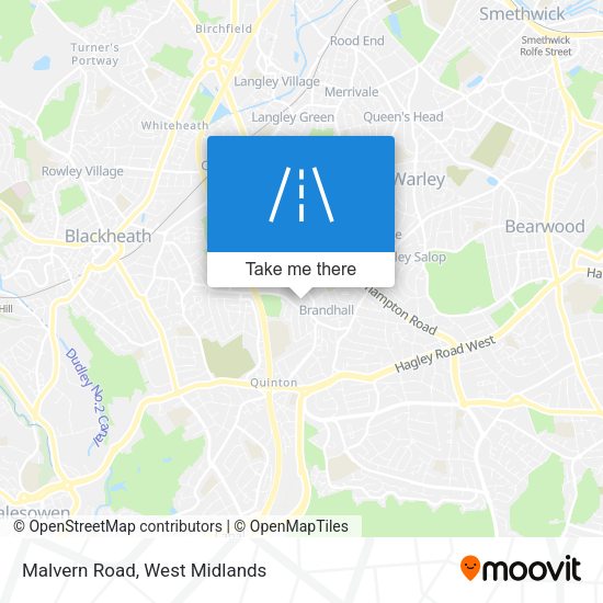 Malvern Road map