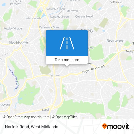 Norfolk Road map