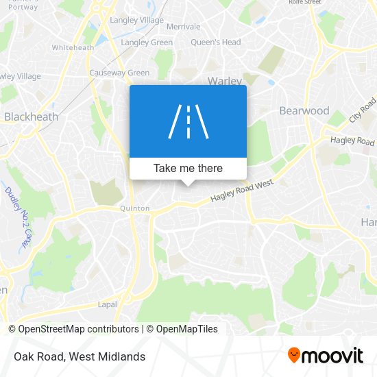 Oak Road map