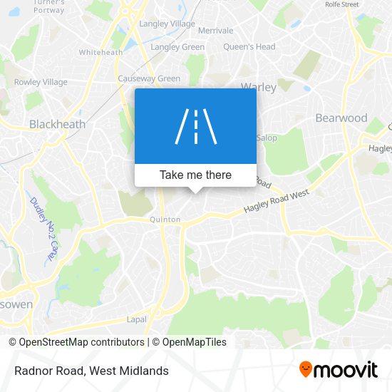 Radnor Road map