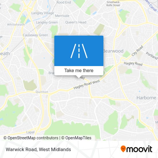 Warwick Road map