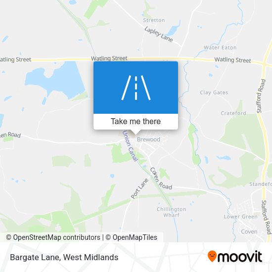 Bargate Lane map