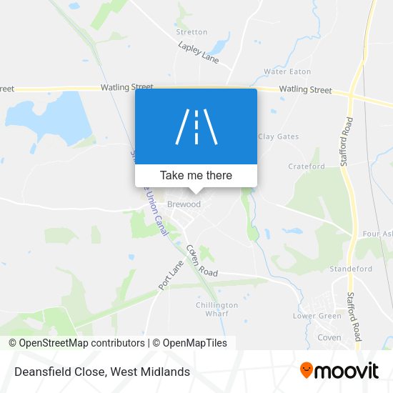 Deansfield Close map
