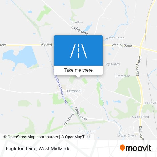 Engleton Lane map