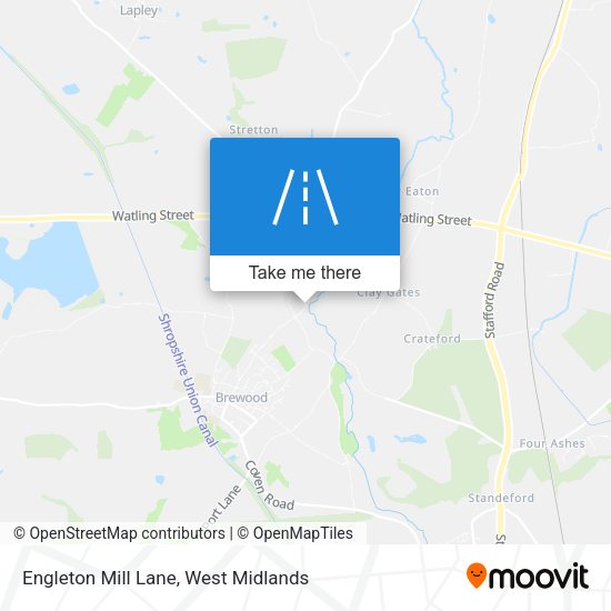 Engleton Mill Lane map