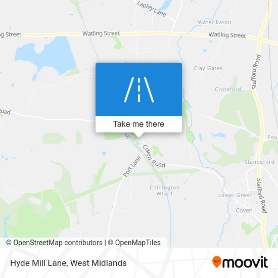 Hyde Mill Lane map