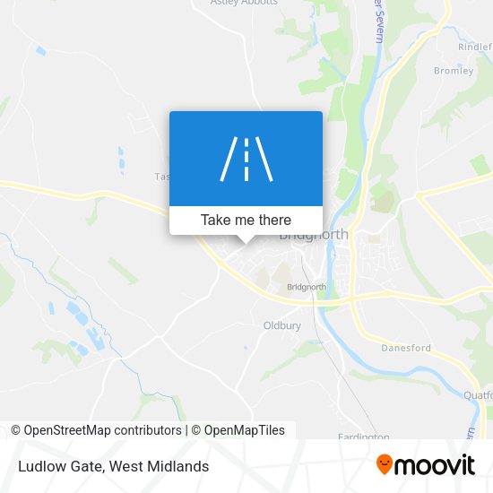 Ludlow Gate map