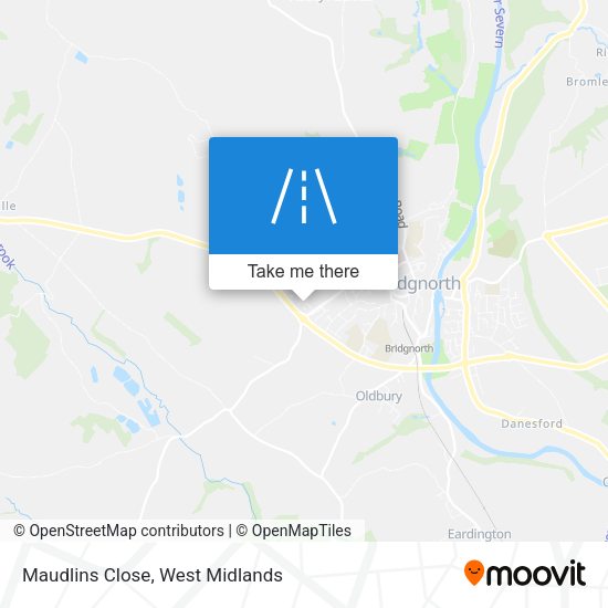 Maudlins Close map