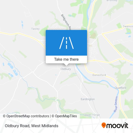 Oldbury Road map