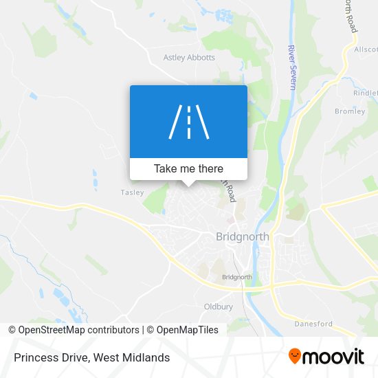Princess Drive map