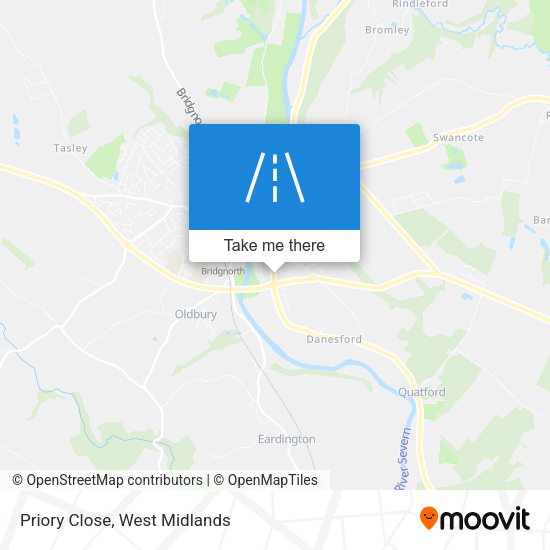 Priory Close map