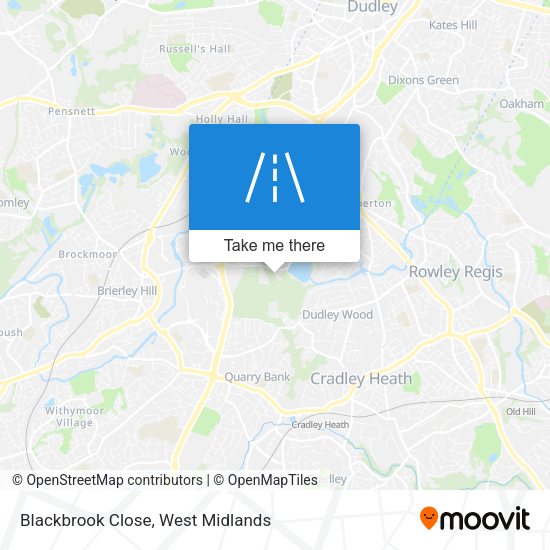 Blackbrook Close map