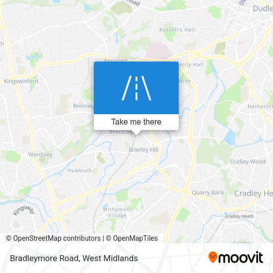 Bradleymore Road map