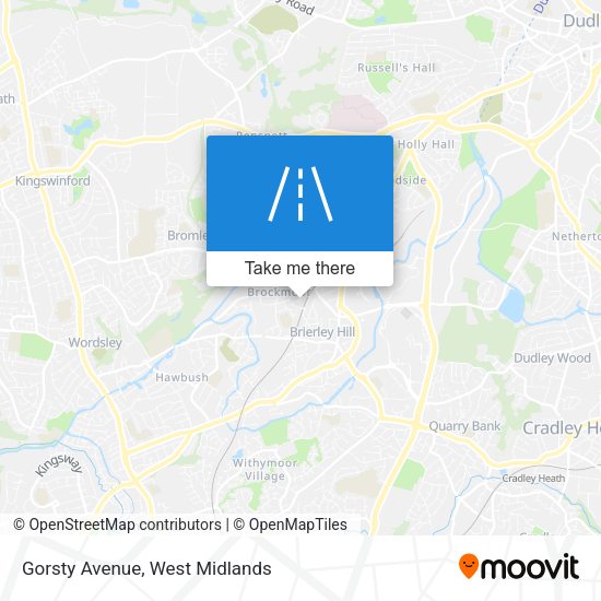 Gorsty Avenue map