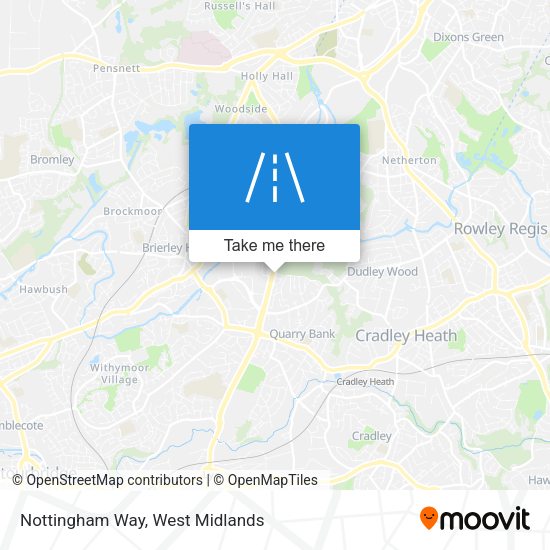 Nottingham Way map