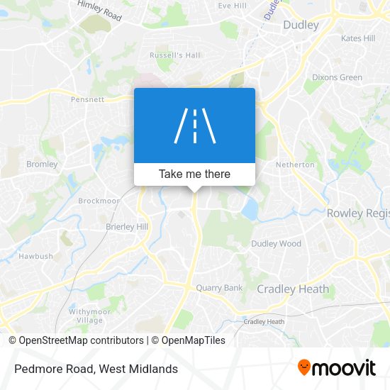 Pedmore Road map
