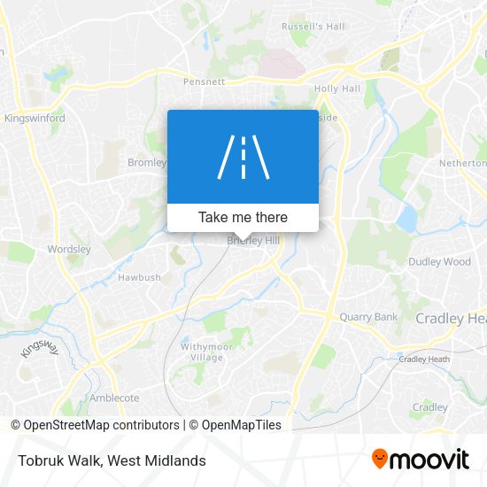 Tobruk Walk map