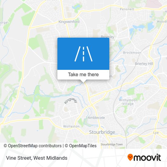 Vine Street map