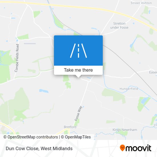 Dun Cow Close map