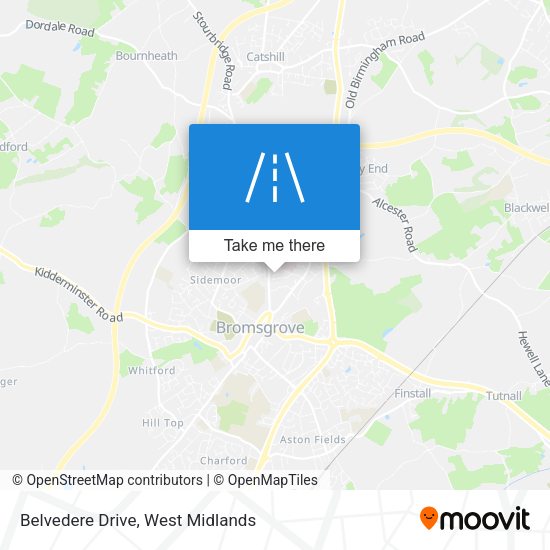 Belvedere Drive map