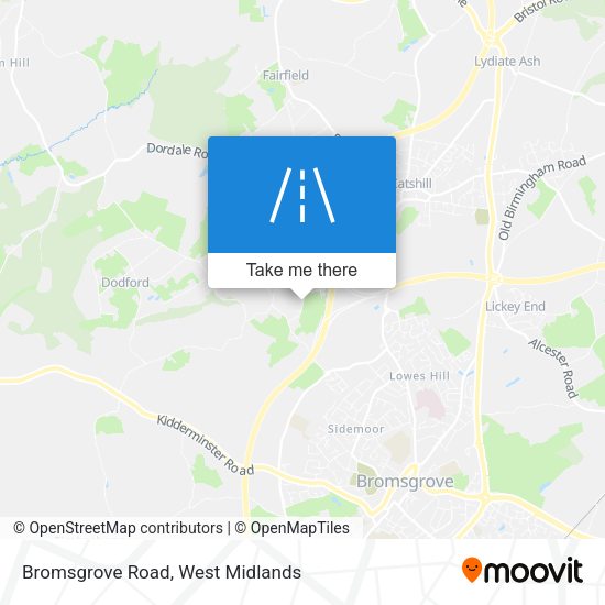 Bromsgrove Road map