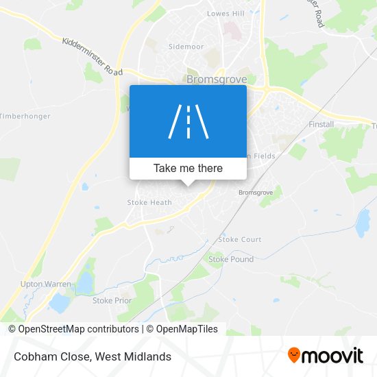 Cobham Close map