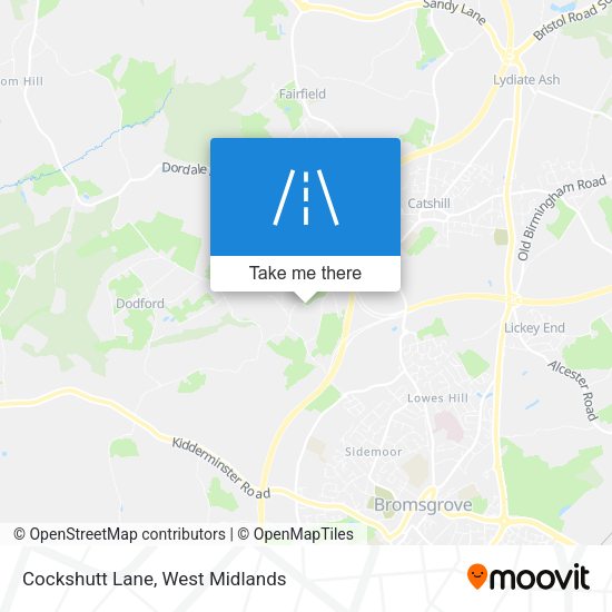 Cockshutt Lane map