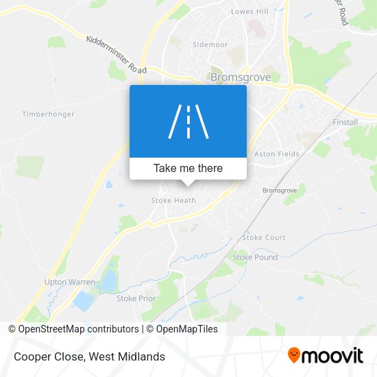 Cooper Close map