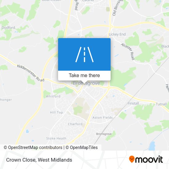 Crown Close map